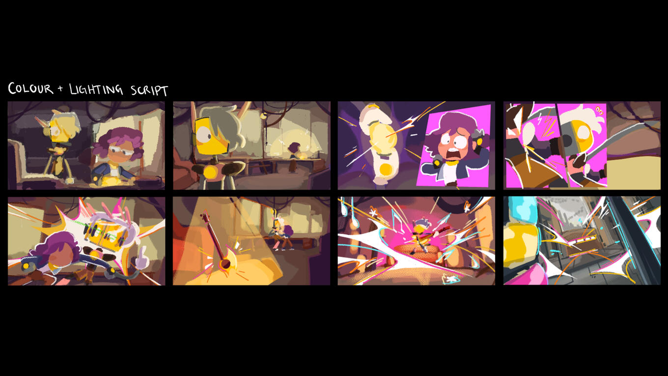 colour + lighting script colour + lighting script